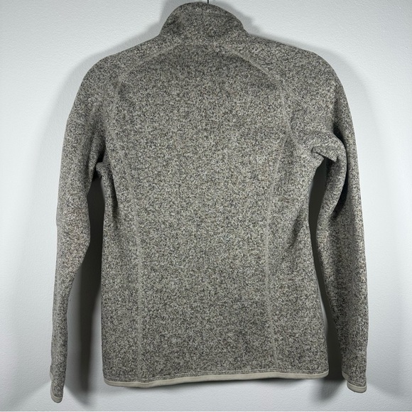 Patagonia Sweater Womens 1/4 Zip Small Pullover Better Fleece Tan Heathered - Picture 2 of 10